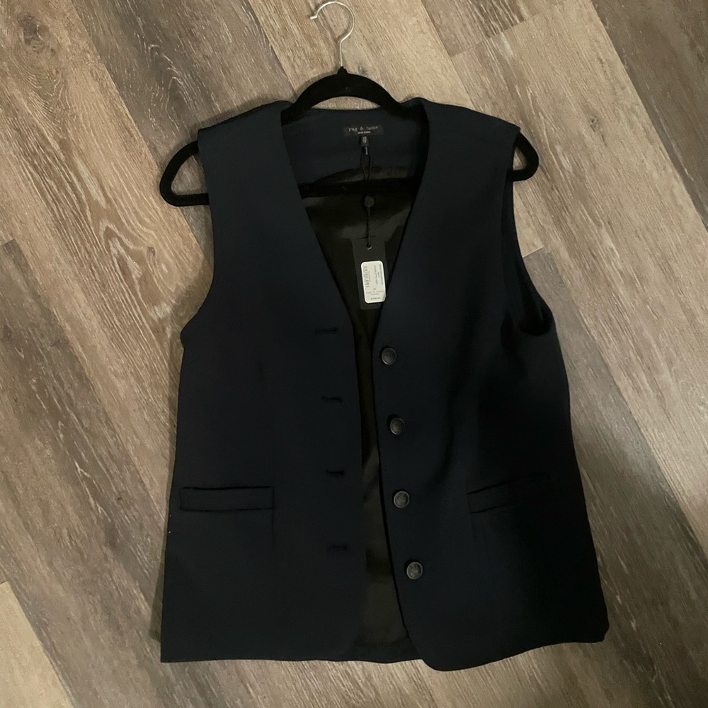 rag & bone Midnight Blue Tailored Vest